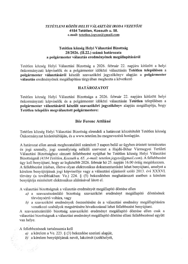 28 2026 II 22 HVB hatarozat eredmeny