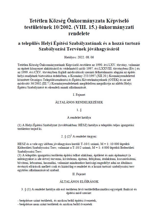 10 2002 VIII 15 rendelet